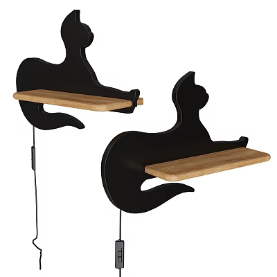 Cat Wall Lamp 3d model