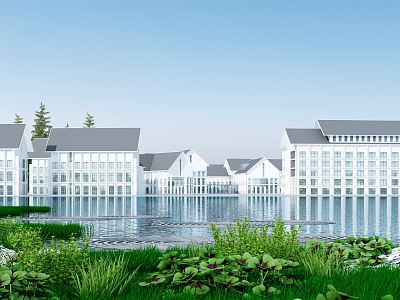 Modern Architecture Resort 3d model