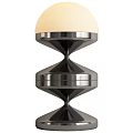Stylish Yellow Table Lamp With White Shade And Spiral Base Design