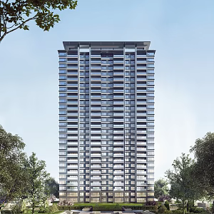 New Chinese style high-rise 3d model
