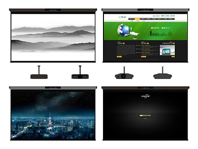 Reliable Projection Monitoring System With High Definition Display Screen And Multiple Scene Options 3d model