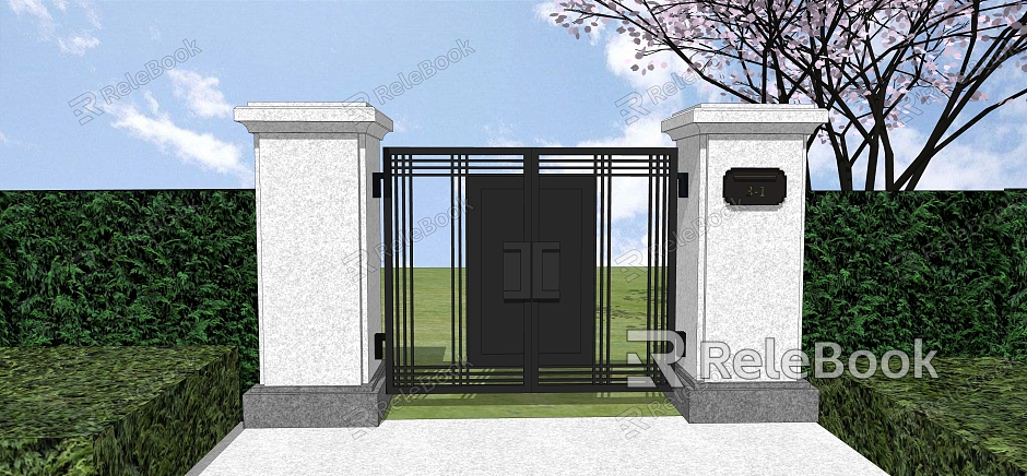 Modern Gate Villa Gate model