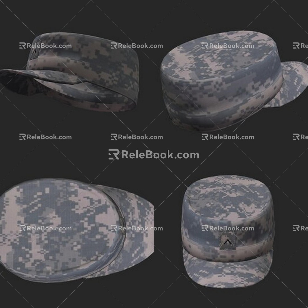 Hat Camouflage Cap Military Training Cap Military Hat Duck Tongue Hat Chinese Army Security Fire Officers and Soldiers Brother Hat Soldier Hat Camouflage Cap Military Cap Military Sergeant Hat 3d model