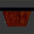 Curved Casino Gambling Table With Green Felt Surface And Red Wooden Frame