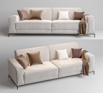 Modern double sofa 3d model