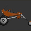 Modern tricycle tricycle riding tricycle sci-fi tricycle 3d model