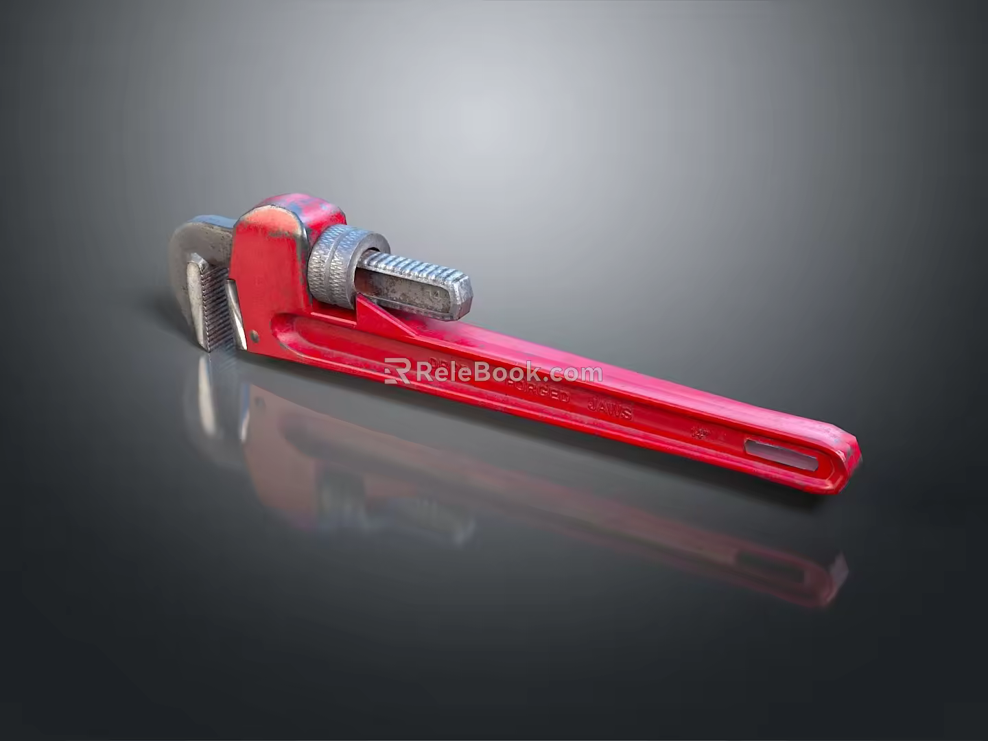 Pipe pliers vise bench vise wrench tool hardware tool processing tool furniture 3d model