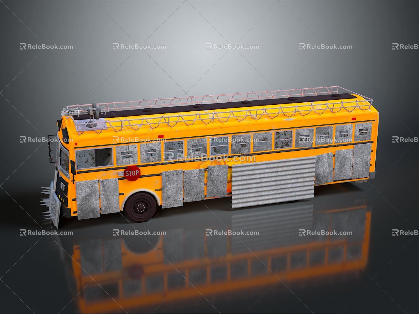 Bus School Bus Van Box Bus Bus Tourist Bus Coach 3d model