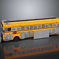Bus School Bus Van Box Bus Tourist Bus Coach 3d model