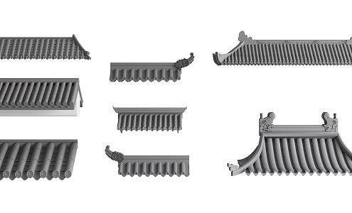 Chinese eaves 3d model