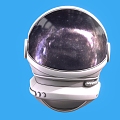 Space Helmet Helmet Astronaut Helmet Sci-fi Helmet Headgear Sci-fi Headgear Hat 3d model