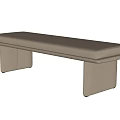 Modern Minimalist Leather Bed End Stool Bench Sofa Stool Shoe Changing Stool Low Stool Leather Stool Bed End Stool 3d model