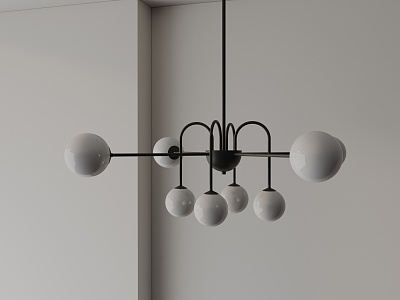 Modern chandelier 3d model