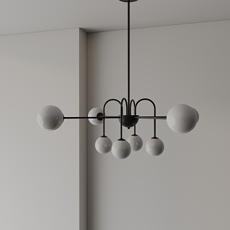 Modern chandelier 3d model