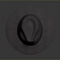 Gray Felt Wide Brim Hat With Black Stitched Band For Daily Wear