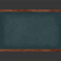 Classic Chalkboard Interior Decor With Wooden Frame And White Background