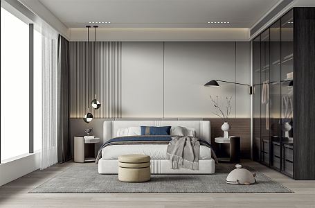 Modern Bedroom 3d model