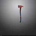 Hardware Tool Axe With Red Head And Blue Red Handle Design