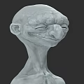 Game Movie Fantasy Character 3D Model With Large Nose Closed Eyes And Slender Neck