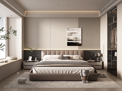 Modern Home Bedroom 3d model