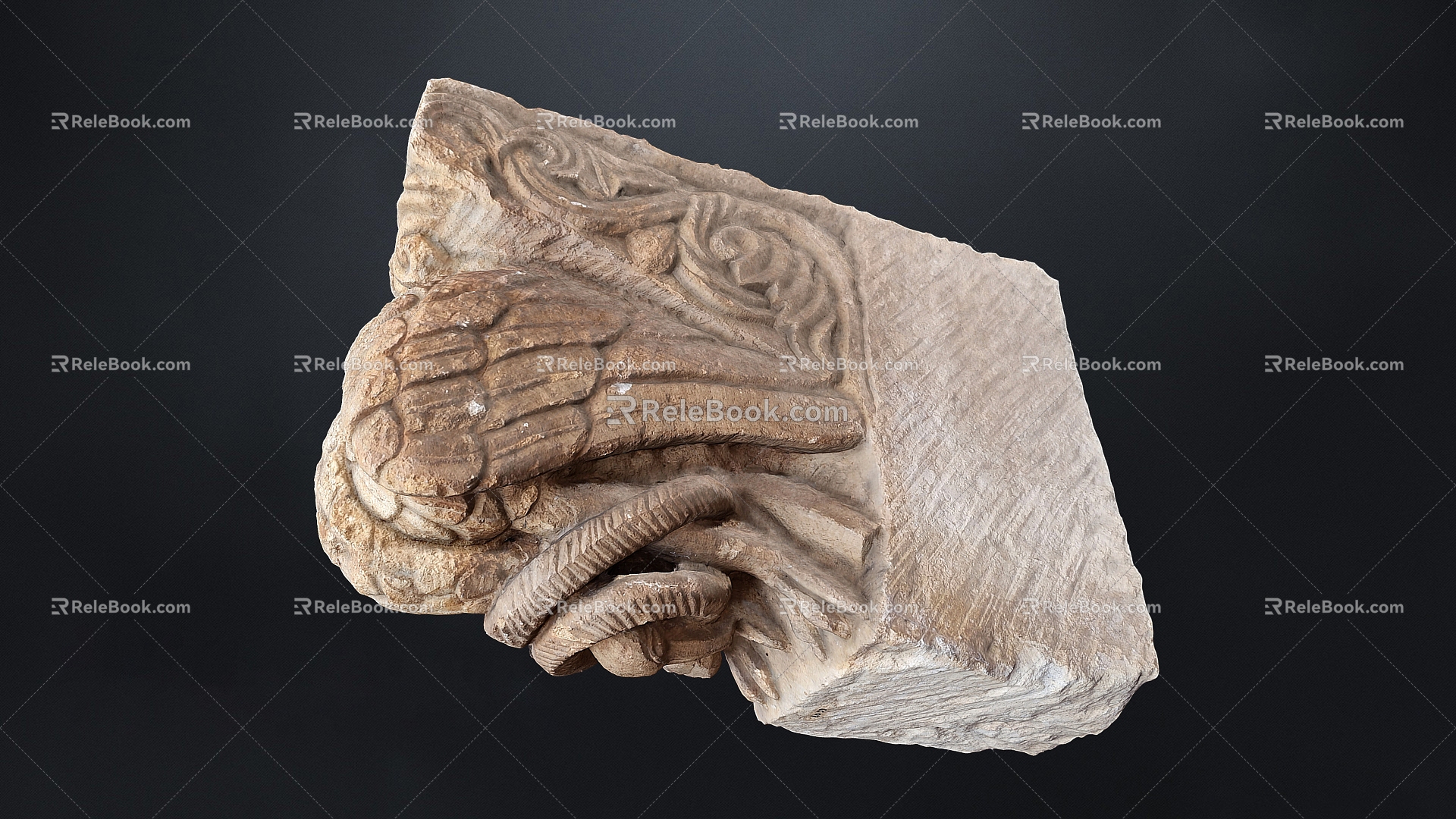 Dragon Stone Modern Texture 3d model