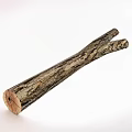 Natural Wooden Branch Decorative Ornament Set With Rustic Surface Texture For Home Decor