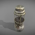 Vintage Metal Candle Lantern With Hollow Out Design And Handle Decoration