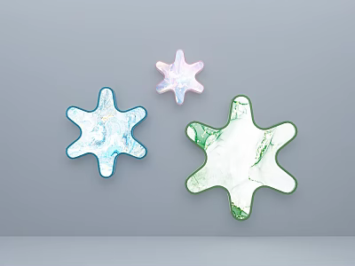 Decorative pendant painting 3D model 3d model