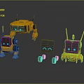 Robot Assistant Small Robot Butler Robot Butler Figure Game Figure 3d model