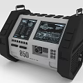 Portable Power Station Model 850 With Dual Digital Screens Control Buttons And Handles