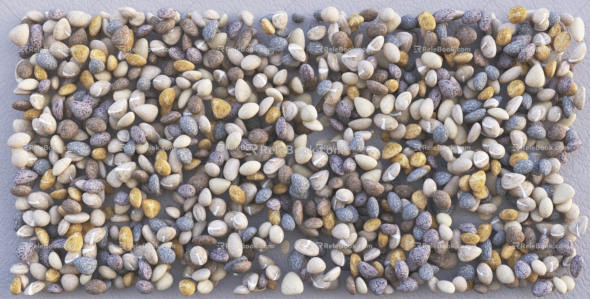 Modern pebbles 3d model