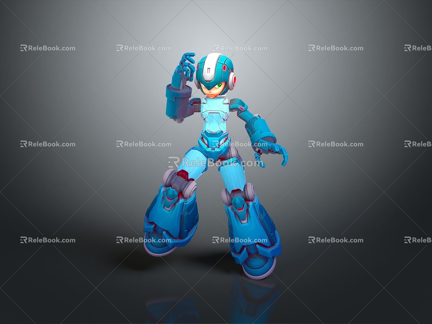 Industrial Robot Single Wheel Robot Double Wheel Robot Robot Robot Assistant Small Robot 3d model