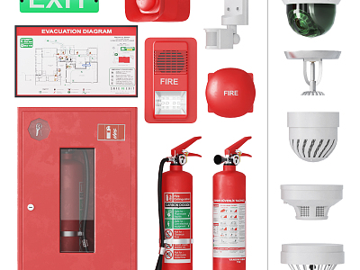 Modern fire extinguisher fire appliance model