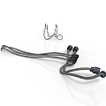High Quality Automotive Wire Harnesses With Black Connectors And Metal Fasteners