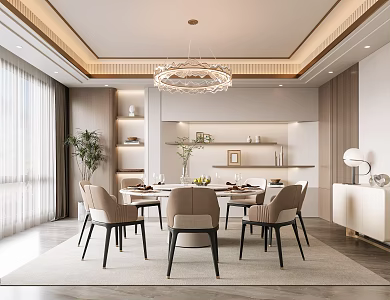Modern private room 3d model