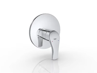 Modern Silver Wall Mounted Switch Panel With Sleek Design And Easy Installation 3d model