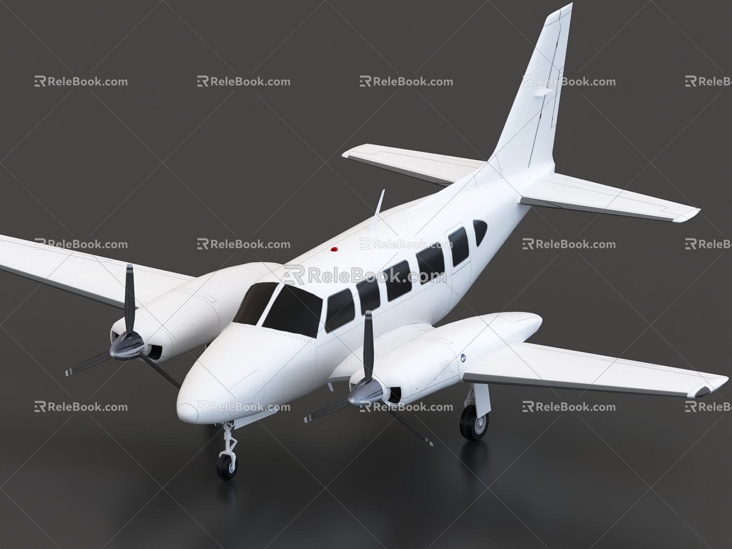 Private aircraft Small passenger aircraft Business aircraft 3d model