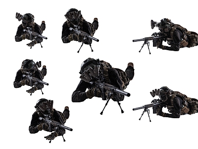 Figure HD Outdoor Special Forces 3d model