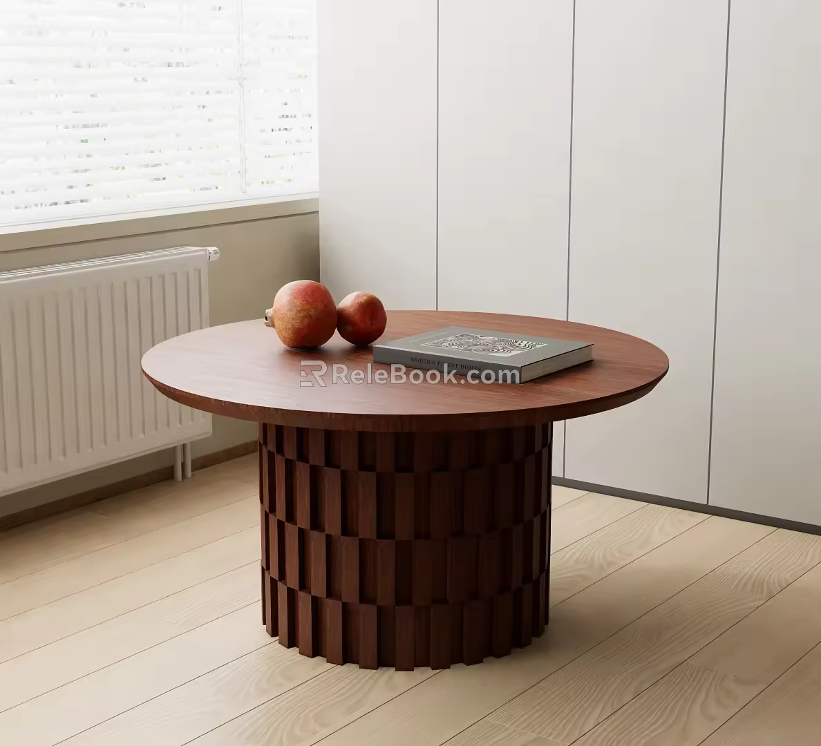 Wind round coffee table 3d model