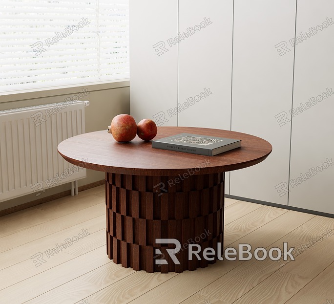 Wind round coffee table model