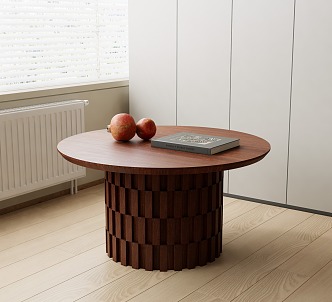 Wind round coffee table 3d model