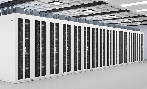 Modern Server Room 3d model