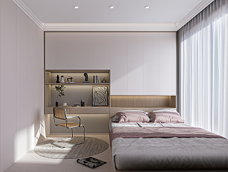 Modern Tatami Bedroom 3d model