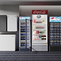 Modern Commercial Freezer 3d model