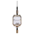 Chinese Style Pendant Chandelier With Square Frame And Landscape Painting For Home Interior Decoration
