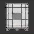 Industrial Storage Equipment Metal Frame White Container With Reinforced Structure