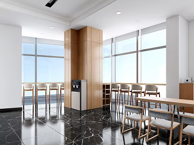 Modern Rest Area 3d model