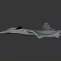 Advanced Futuristic Spacecraft With Aerodynamic Design For Deep Space Exploration Missions 3d model