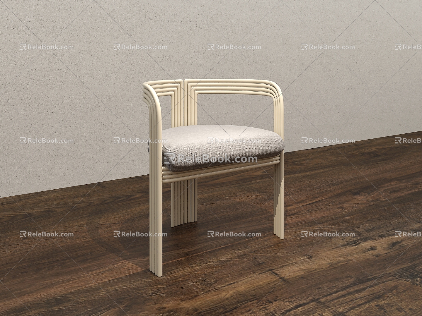 Dining Chair Rest Chair Seat Backrest Chair Fabric Cream Style Reception Leisure Chair Sitting Stool Single Chair model