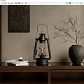 Modern kerosene lamp 3d model